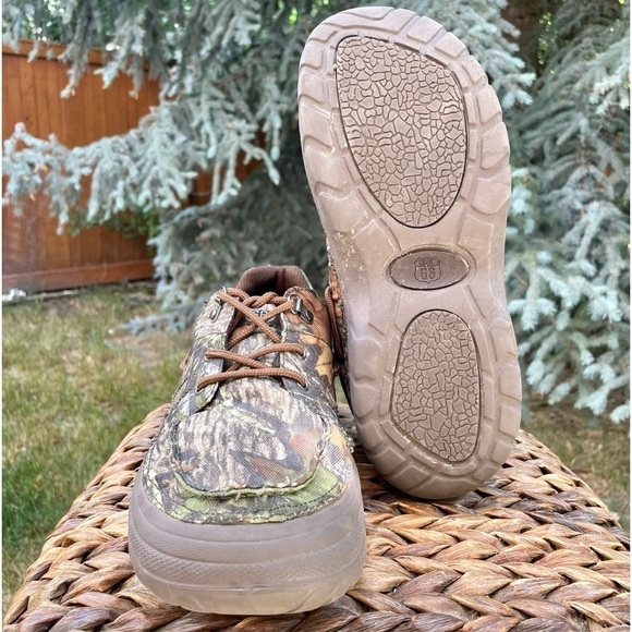 Men's Lightweight Moc Toe Lace-up Camouflage Camo Water Sneaker & River Shoes - Picture 9 of 10